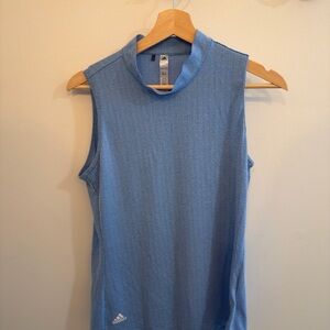 adidas Golf Mock Neck Sleeveless Top